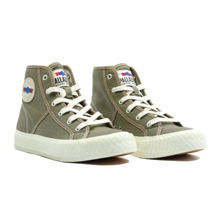 Dámské Tenisky Palladium Palla Louvel High Tops Olivy Zelené | CZ EMP-05X